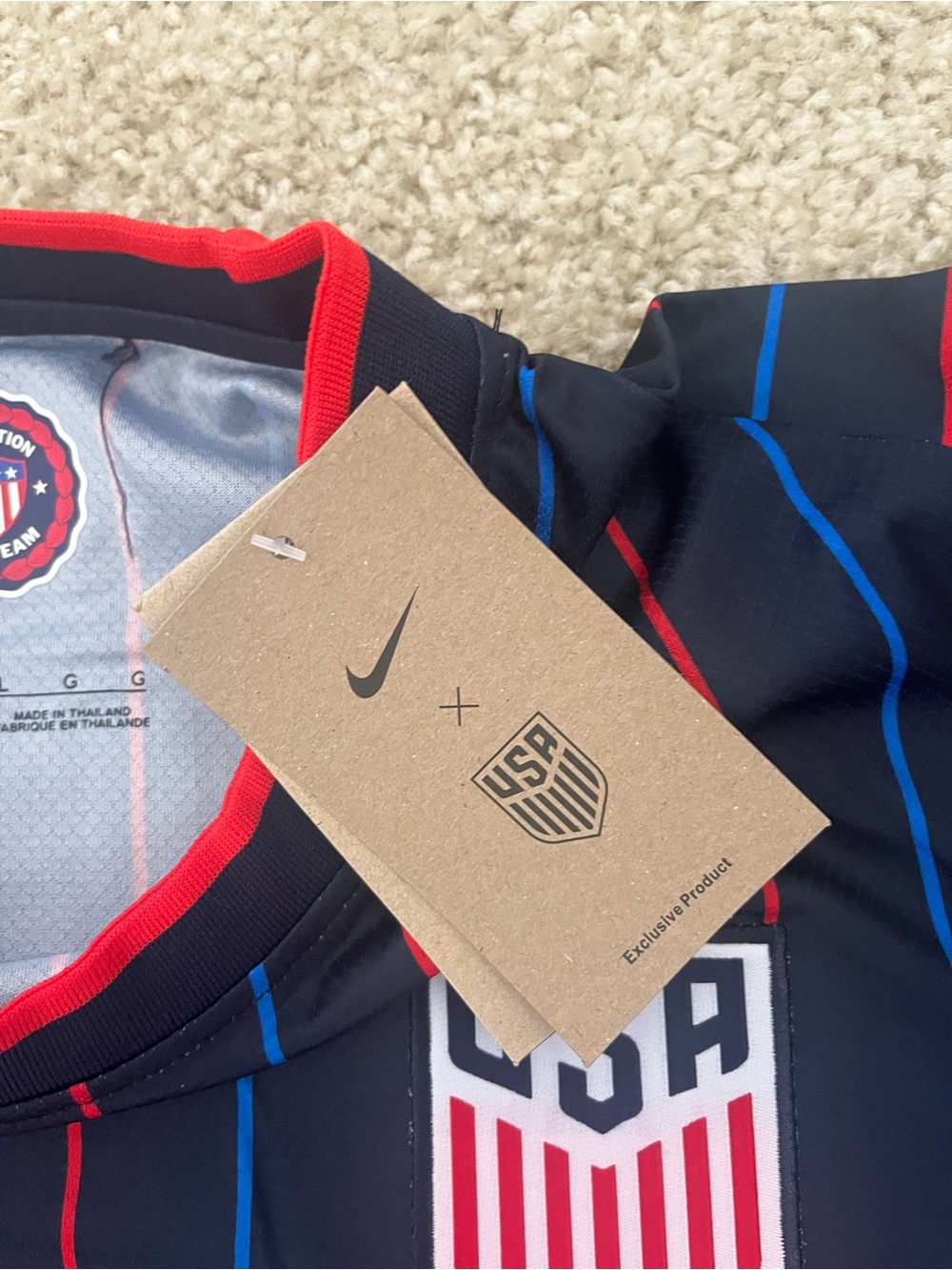 Nike USA Christian Pulisic World Cup Soccer Jersey #10 Size Large NWT Team USA - Picture 6 of 7
